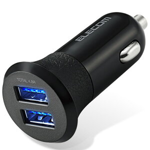 �G���R�� ELECOM �V�K�[�`���[�W���[ 2USB�|�[�g�������� 4.8A �u���b�N MPA-CCU10BK