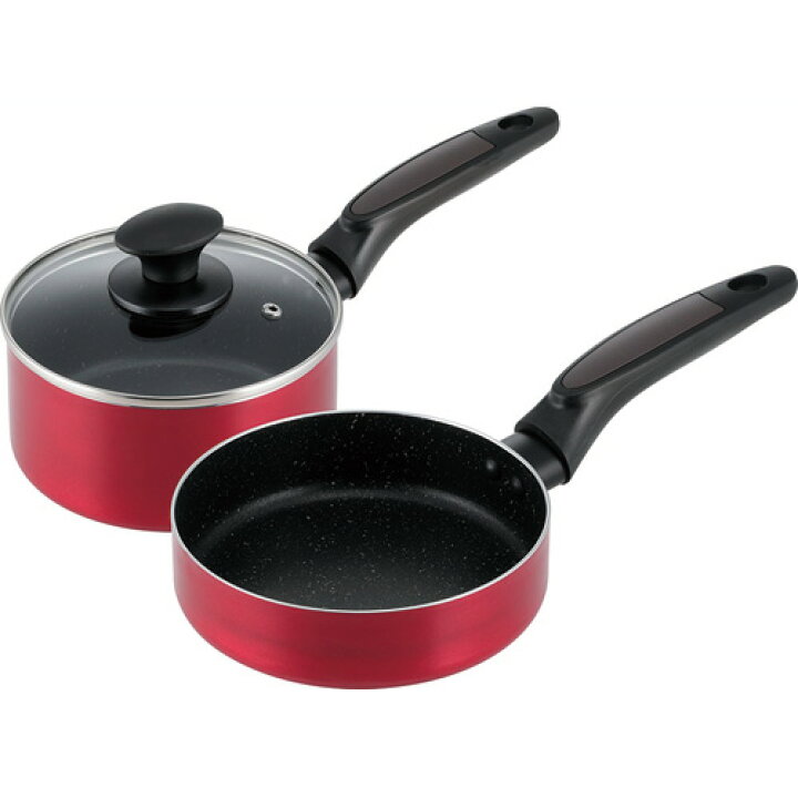 楽天市場 カクセー フィル ロッソ Ih対応 フライパン 片手鍋 兼用ガラス蓋 3点セット Fr 011 Webby