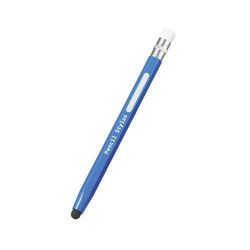 送料無料 【送料無料】ポスト投函 エレコム タッチペン スタイラスペン 鉛筆型 タブレット iPad ブルー P-TPENBU