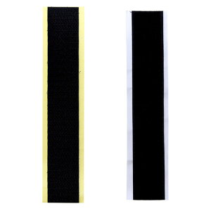 和気産業 強力面ファスナー バリバリテープ 激強力 幅25mm×長さ150mm 黒 BR029