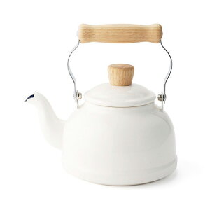 富士ホーロー ケトル コットン ホーロー 1.6L IH対応 ホーローケトル IH200V やかん ほうろう 琺瑯 直火 ホワイト ハニーウェア☆★