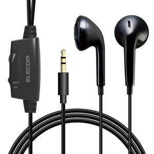 �G���R�� ELECOM �C���z�� �e���r�p ��3.5mm 3�Ƀ~�j�v���O �X�e���I ������ �Z�~�I�[�v���^ 3m Y�^ ������ �������Ȃ� �u���b�N EHP-TV11I3BK