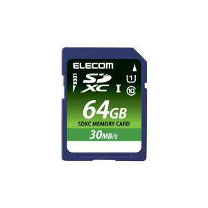 �|�X�g���� �G���R�� ELECOM SD �J�[�h 64GB UHS-I �f�[�^�����T�[�r�X MF-FS064GU11LRA