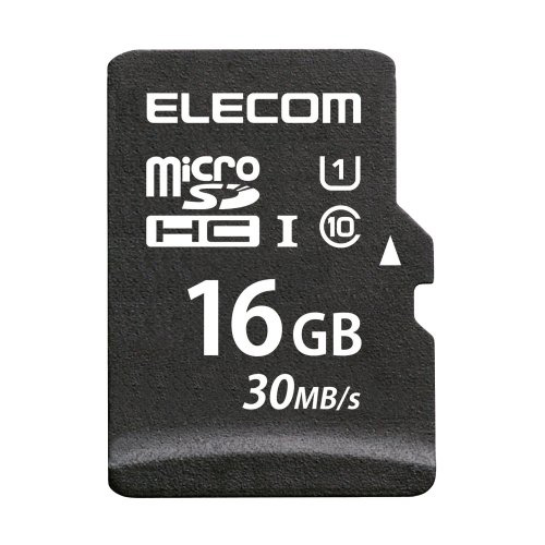 【送料無料】ポスト投函 エレコム ELECOM マイクロSD カード 16GB UHS-I SD変換アダプタ付 データ復旧サービス MF-MS016GU11LRA