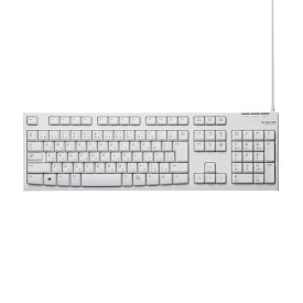エレコム ELECOM キーボード 有線 メンブレン USB 高耐久 Wii ホワイト TK-FCM062WH
