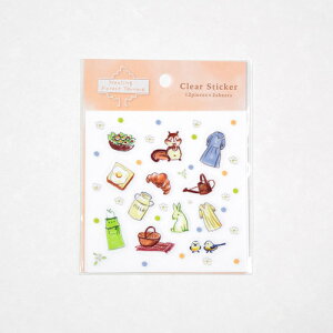 ナカバヤシ ヒポポアイランド クリアステッカー いやしの森テラス HPP-STK-2