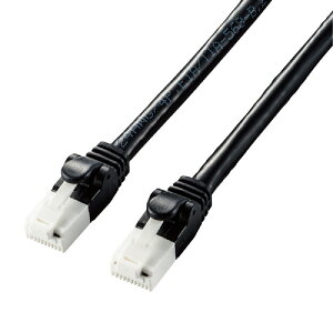 GR LANP[u Cat6A c܂Ȃ 3m ubN RJ45RlN^ 10Gbps RoHSwߏi10j ICwK w w LD-GPAT BK30