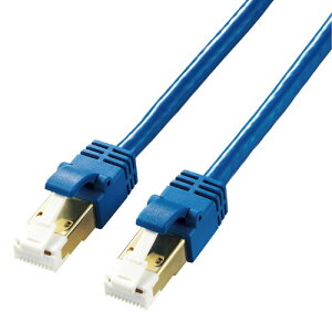�G���R�� ELECOM LAN�P�[�u�� Cat7 ���� ���炩 �܂��܂�Ȃ� 10m 10�M�K�r�b�g RoHS�w�ߏ��� �u���[ LD-TWSYT/BM10