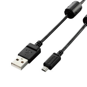エレコム ELECOM カメラ接続用USBケーブル 平型mini8pinタイプ ブラック DGW-F8UF05BK