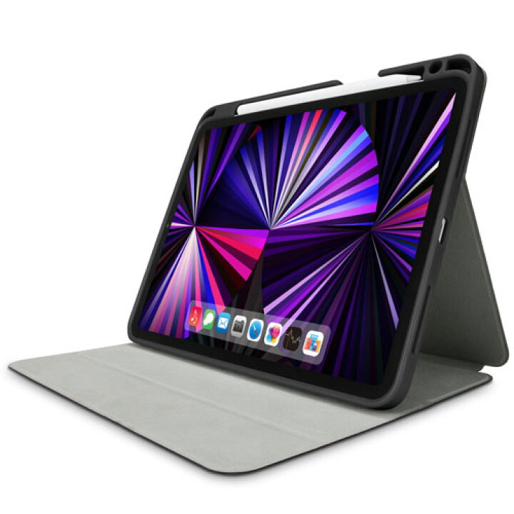 楽天市場 エレコム Elecom Ipad Pro 11インチ ケース カバー 手帳 フラップ Apple Pencilホルダー スタンド フリーアングル ブラック Tb 1pmsabk Webby