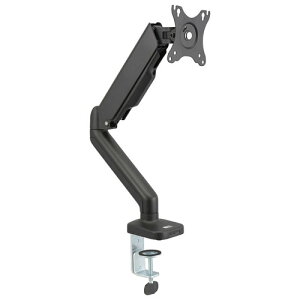 オーム電機 4軸 ガススプリング式モニターアーム クランプ式 グロメット式両用 OA-SMA02-K