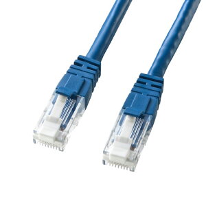 �T�����T�v���C �ߐ܂�h�~ �J�e�S��6 LAN�P�[�u�� 90m �u���[ KB-T6TS-90BLN