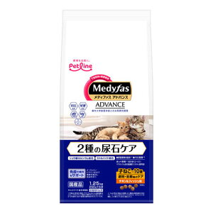 ペットライン メディファスアドバンス 2種の尿石ケア チキン&フィッシュ味 250g×5