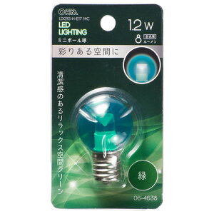 �I�[���d�@ LED�~�j�{�[���������p G30/E17/1.2W/8lm �N���A�ΐF LDG1G-H-E17 14C