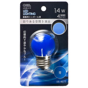 �I�[���d�@ LED�~�j�{�[���������p G40/E26/1.4W/4lm �F LDG1B-H 13