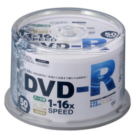 オーム電機 DVD-R 16倍速対応 データ用 50枚 スピンドル入 PC-M16XDRD50S