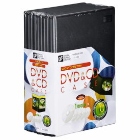 オーム電機 DVD&CDケース スリムタイプ 1枚収納×10個パック OA-RDVS-10PK