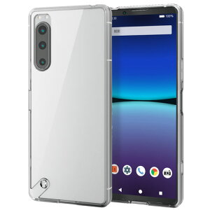 �|�X�g���� �G���R�� ELECOM Xperia 5 IV�iSO-54C/SOG09�j �P�[�X �n�C�u���b�h �ϏՌ� �Ռ��z�� �ɂݐ݌v �N���A PM-X224HVCKCR