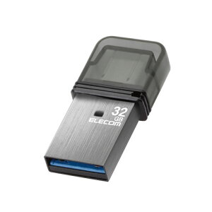 |Xg GR ELECOM USB 32GB USB3.2 Gen1/3.1 Gen1/3.0/2.0 Type-C/USB A 200MB/s Windows 11 Mac Android iPad Vo[ MF-CAU32032GSV