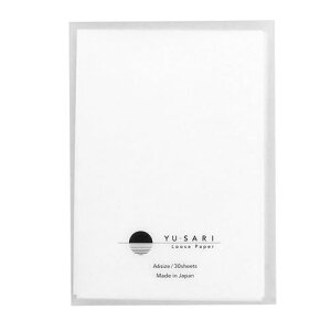 ナカバヤシ ゆうさり YU-SARI 万年筆向けルーズペーパー A6 無地 NYLS-A601-W