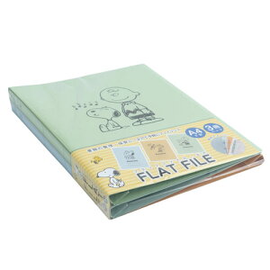 ナカバヤシ ピーナッツ フラットファイルJ A4S 3柄(B+Y+G) 3冊パック FF-J8031-3PA