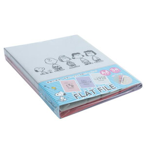 ナカバヤシ ピーナッツ フラットファイルJ A4S 3柄(P+V+N) 3冊パック FF-J8031-3PB