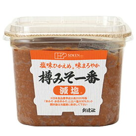 創健社 樽みそ一番 減塩 カップ 750g 調味料