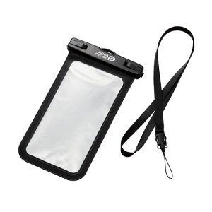 �G���R�� ELECOM �X�}�z�h���P�[�X IPX8 iPhone Android AQUA PROOF �u���b�N P-WPSN04BK