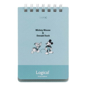ディズニー スイングロジカルWリングノート A7/5mm方眼罫/50枚 ミッキーマウス&ドナルドダック NW-A711B