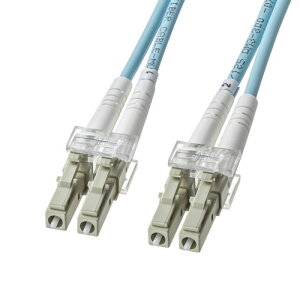サンワサプライ アーマードメガネ型光ファイバケーブル マルチOM3 LC×2-LC×2 5m HKB-AMOM3LCLC-05