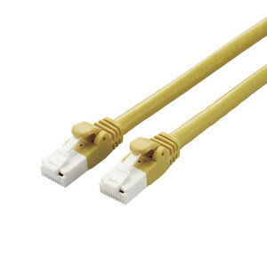GR ELECOM Cat6AΉLANP[u X^_[hEc܂h~ 3m CG[ LD-GPAT/YL3/RS
