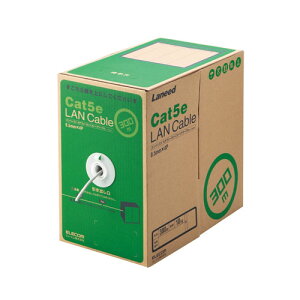 GR ELECOM Cat5eΉLANP[u pE P 300m CgO[ LD-CT2/LG300/RS