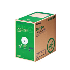 �G���R�� ELECOM Cat5e�Ή�LAN�P�[�u�� ����p�E���� �P�� 300m �z���C�g LD-CT2/WH300/RS