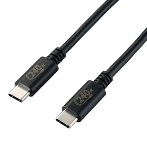 GR ELECOM USB2.0P[u Fؕi USB Type-C TM to USB Type-C TM 1m ubN U2C-CCPE10NBK