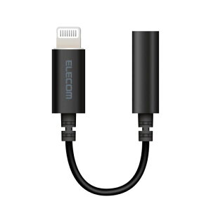 |Xg GR ELECOM Lightning-3.5mm XeI~jWbNϊP[u 0.1m ubN MPA-XL35DS01BK