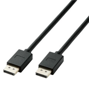 �G���R�� ELECOM DisplayPort TM 1.4�Ή��P�[�u�� 2m �u���b�N CAC-DP1420BK2