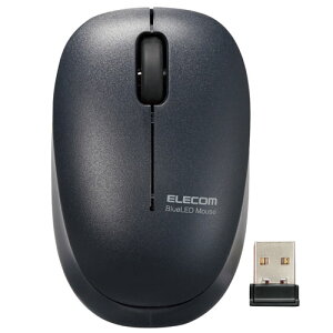 �G���R�� ELECOM �R�ۃ��C�����X�É�BlueLED�}�E�X �u���b�N M-BL20DBSKBK