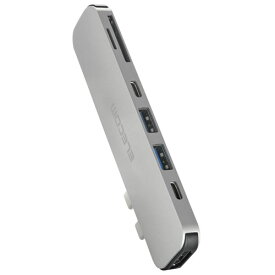 【送料無料】ポスト投函 エレコム ELECOM USB Type-C/直挿しタイプドッキングステーション/for MacBook シルバー DST-C24SV/EC