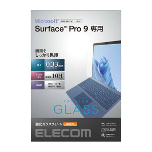 �G���R�� ELECOM Surface Pro 9 �K���X�t�B���� ������ TB-MSP9FLGG