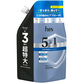 P&G h&s エイチアンドエス 5in1 クールクレンズ シャンプー つめかえ用 超特大サイズ 850g