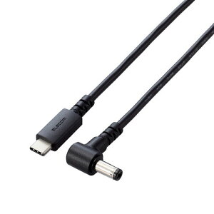 �|�X�g���� �G���R�� ELECOM �m�[�g�p�\�R�� �[�d�P�[�u�� 2m 100W USB Type-C to DC�ی^�v���O 5.5/2.5mm ���� �x�m�� NEC �p�\�R�� �u���b�N DC-PDFE20BK