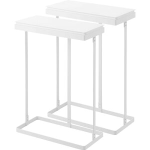 山崎実業 スリム蓋付き分別ゴミ袋ホルダー タワー tower 45L 横開き 2個組 ホワイト 1727