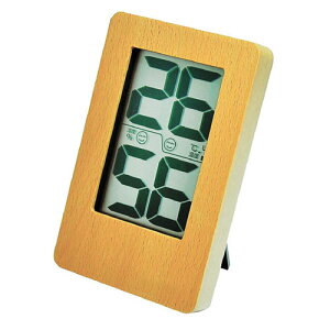 CRECER 天然木デジタル温湿度計 CR-2200W