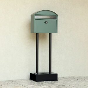 MOJYU スタンドポスト Aron アロン フォレストグリーン SDM-083 ポスト 置き型 屋外