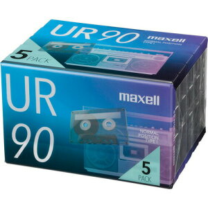 まとめ買い マクセル maxell カセットテープ「UR」 90分 5巻パック UR-90N5P 10個セット