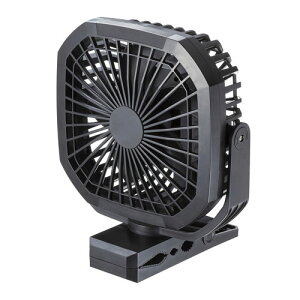 サンワサプライ USB扇風機 バッテリー充電式 ブラック FAN-USB1BK