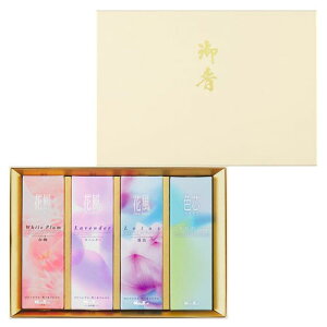 日本香堂 花風 進物 三種・色芯ろうそく入