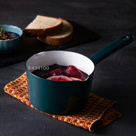 富士ホーロー 匠シリーズ 12cm ミルクパン 鉄緑