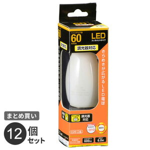 �܂Ƃߔ��� �I�[���d�@ LED�t�B�������g�d�� �V�����f���A�` ����E26 60W���� ������Ή� �z���C�g �d���F �S���� LDC6L/D W6 12�Z�b�g