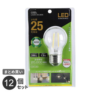 �܂Ƃߔ��� �I�[���d�@ LED�t�B�������g�d�� ���ۋ� E26 25�`���� �����F LDA2N C6/LBG5 12�Z�b�g